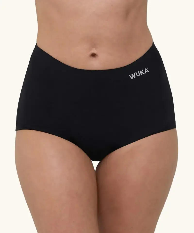 Wuka Stretch Boxer Shorts Black - Heavy Flow 1