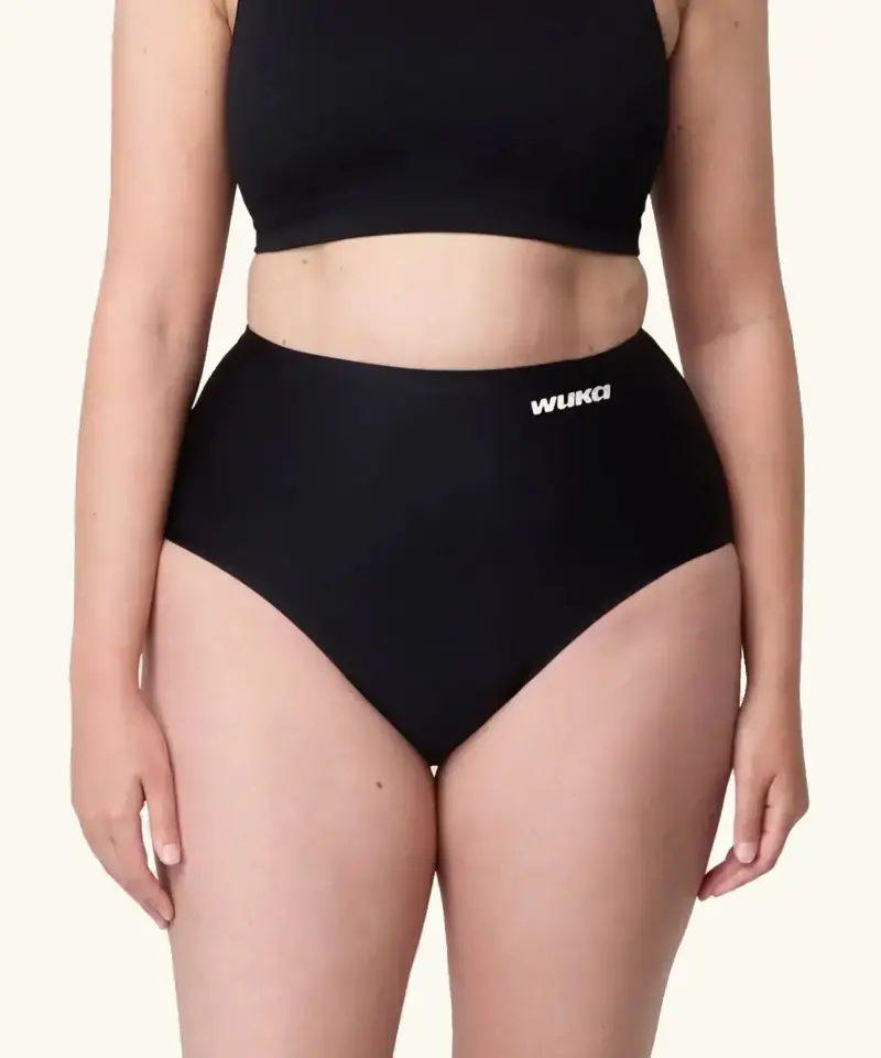 Wuka Stretch Seamless High Waist Period Pants Black - Super Heavy 1