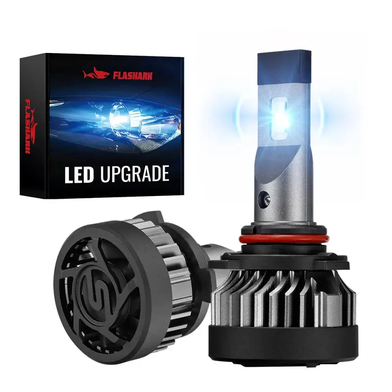 X2 9005/Hb3 100W 6500K 20000Lm White Ip67 Led Headlight Bulbs 2Pcs 1
