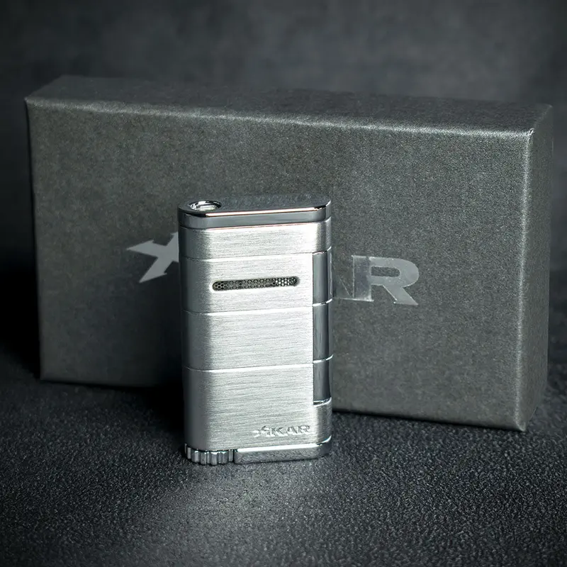 Xikar Allume Single Jet Cigar Lighter - Silver 1
