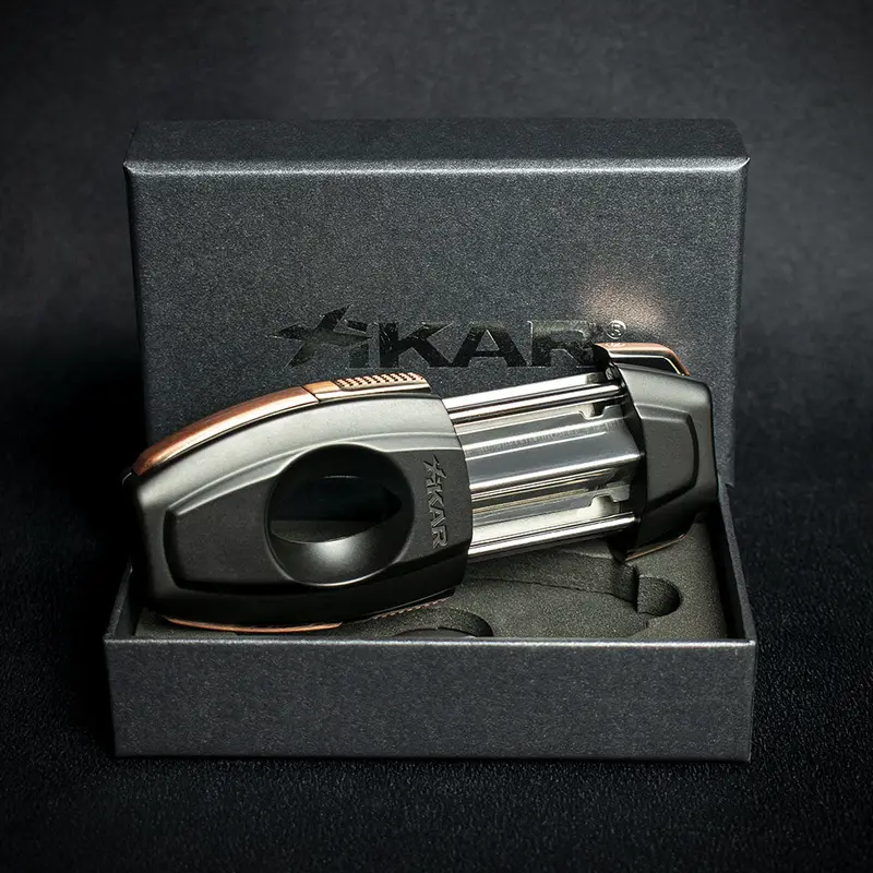 Xikar Flip Dual Cigar Cutter - Black/Bronze 2
