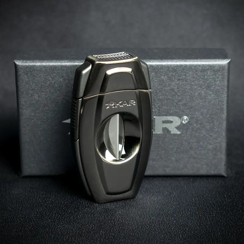 Xikar Flip Dual Cigar Cutter - Gunmetal 1