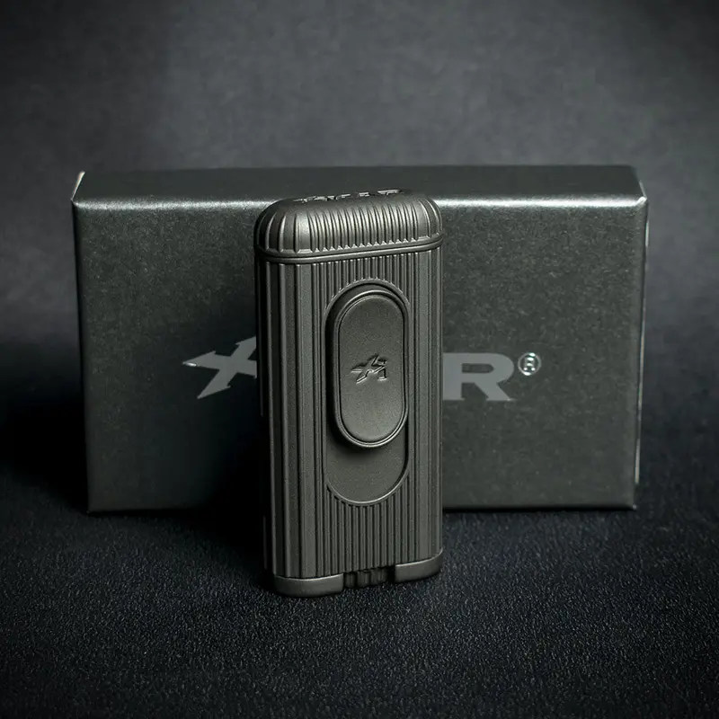 Xikar Hedron Hybrid Flame Cigar Lighter - Matte Black 1