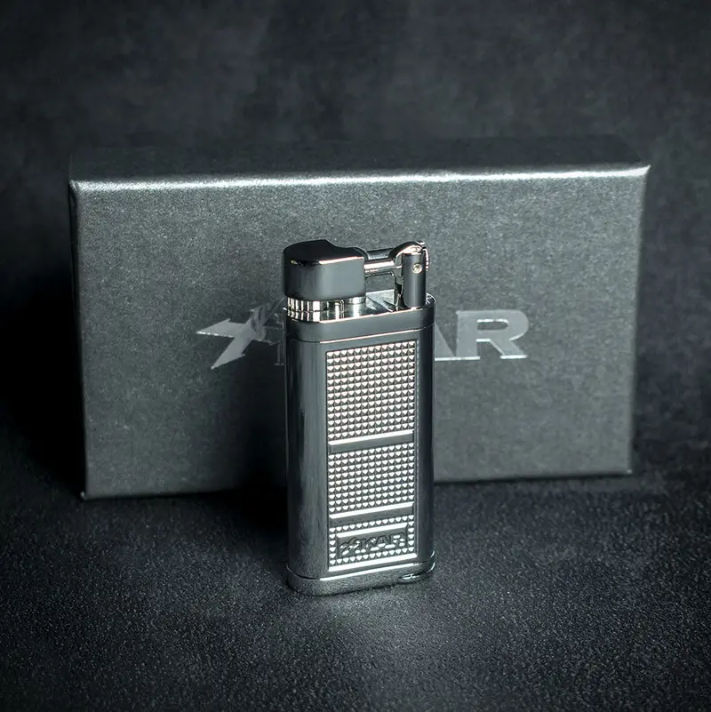 Xikar Pipeline Pipe Lighter - Chrome & Silver 2
