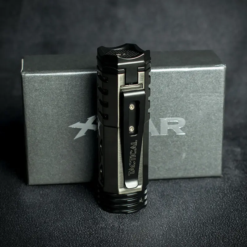 Xikar Tactical 1 Single Jet Flame Cigar Lighter -Gunmetal/ Black  551 Gmbk 1