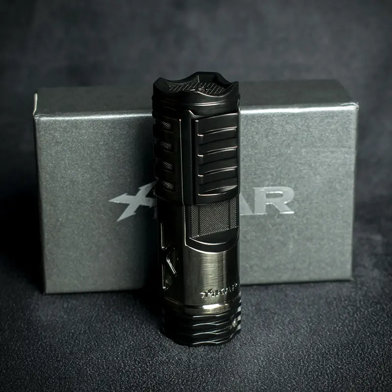 Xikar Tactical 1 Single Jet Flame Cigar Lighter -Gunmetal/ Black 551 Gmbk 2