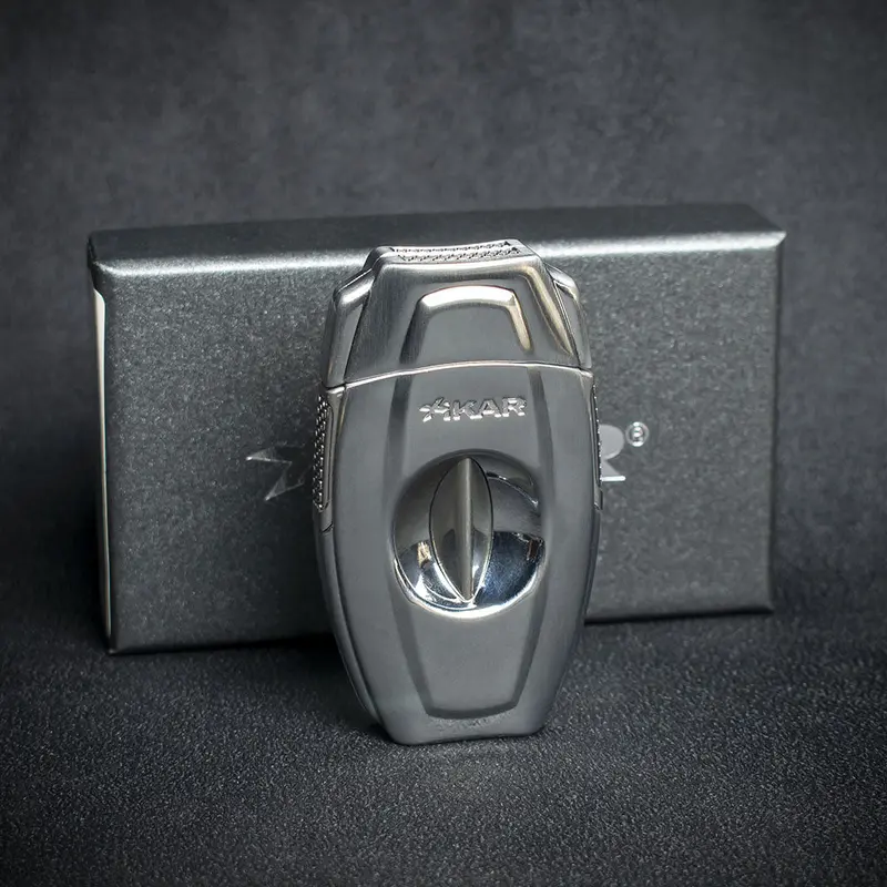 Xikar Vx2 Brushed Chrome Cigar V Cutter 1