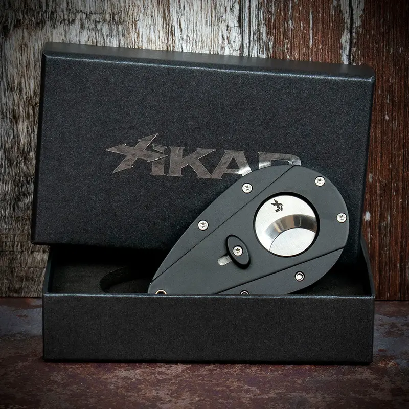 Xikar Xi-1 Black Anodised 100Bk Double Blade Guillotine Cigar Cutter 1
