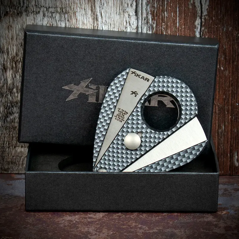 Xikar Xi-2 Carbon Fibre Wrap 200Cf Double Blade Guillotine Cigar Cutter 2
