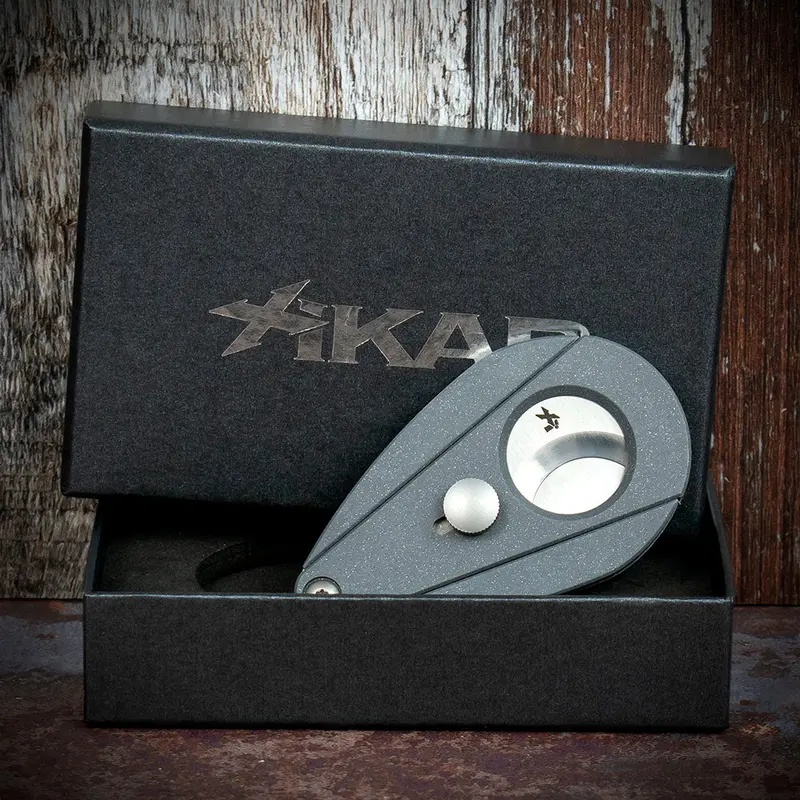Xikar Xi-2 Granite Silver Fibreglass 200Sl Double Blade Guillotine Cigar Cutter 1