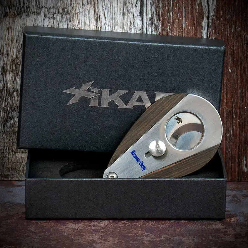 Xikar Xi-3 Macassar Ebony 300Me Double Blade Guillotine Cigar Cutter 1