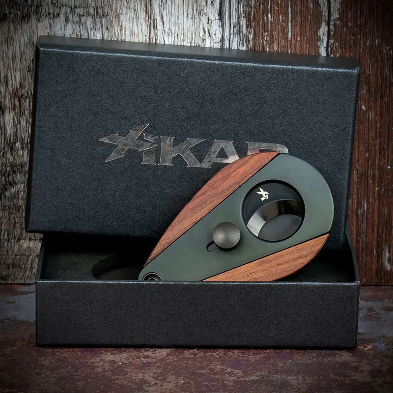 Xikar Xi-3 Phantom Redwood 300Bkrw Double Blade Guillotine Cigar Cutter 1