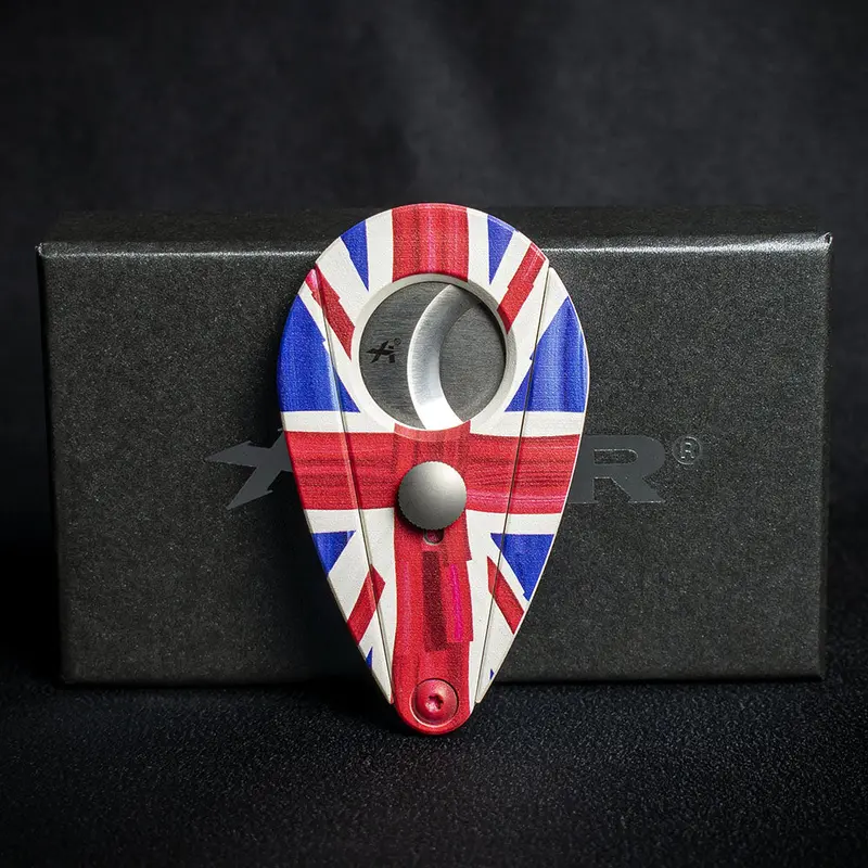 Xikar Xi2 Union Jack Charlie Turano Double Blade Guillotine Cigar Cutter 1