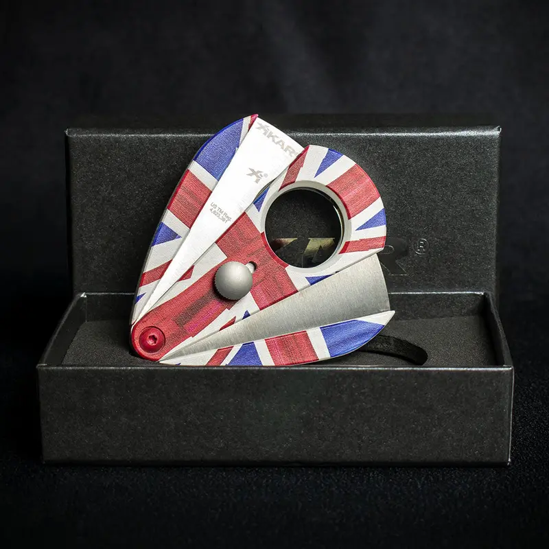 Xikar Xi2 Union Jack Charlie Turano Double Blade Guillotine Cigar Cutter 2