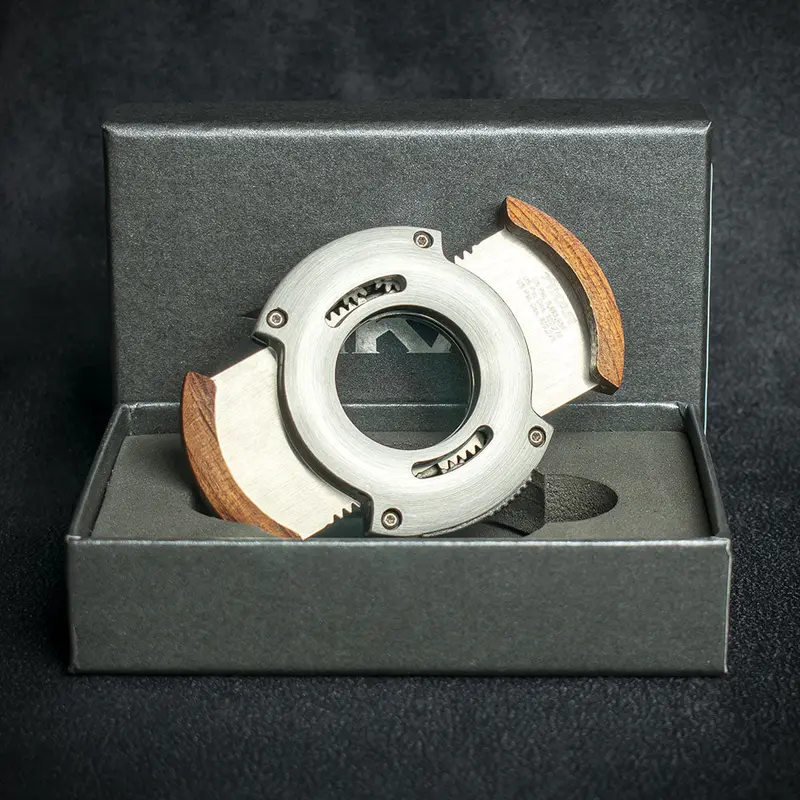 Xikar Xo Redwood Double Blade Guillotine Cigar Cutter 2