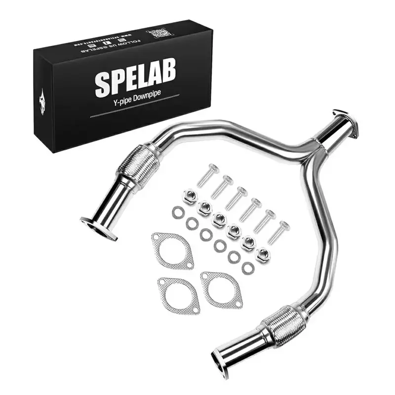 Y-Pipe Downpipe Exhaust For 09-16 Nissan 370Z 08-13 Infiniti G37 3.7L | Spelab 1