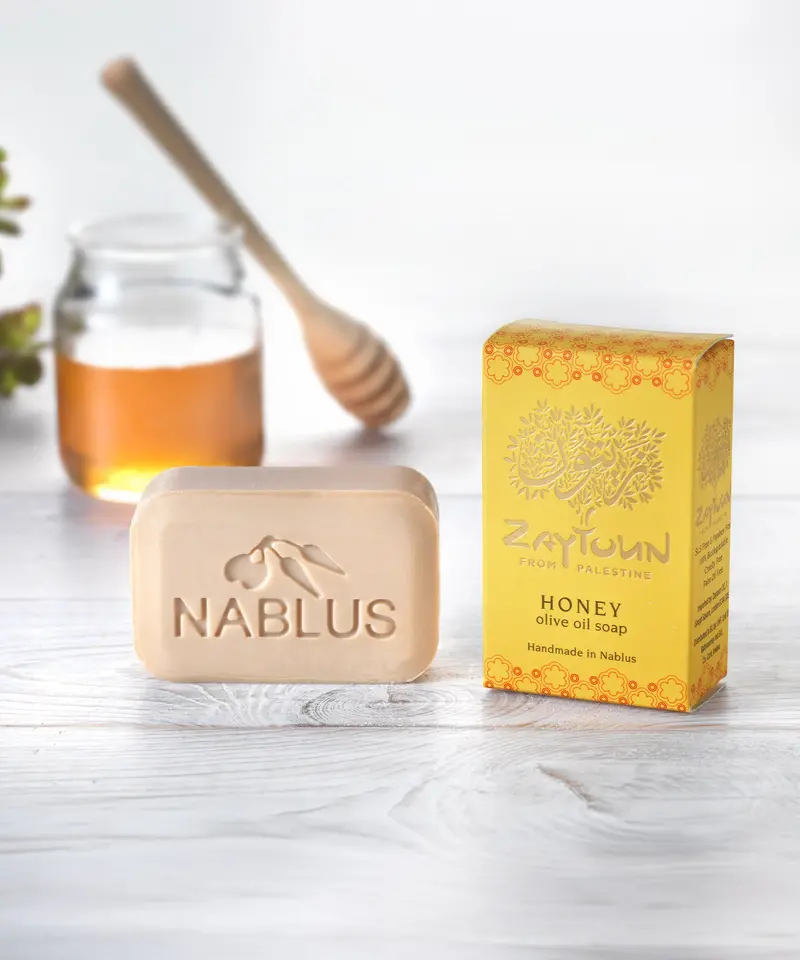Zaytoun Pure Olive Oil Soap - Honey 100G 1