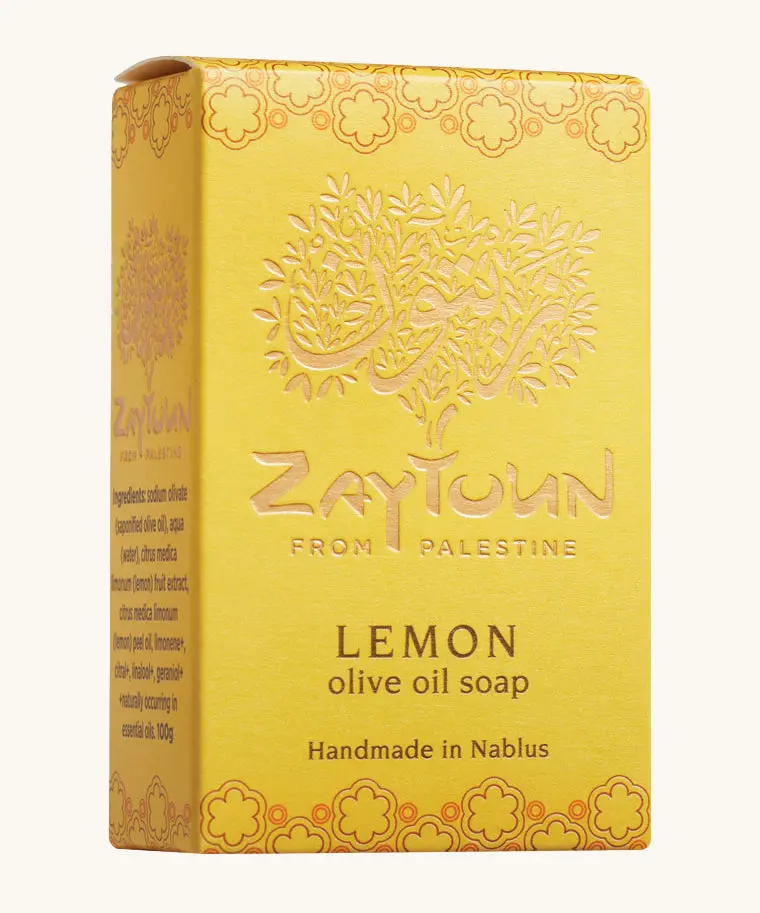 Zaytoun Pure Olive Oil Soap - Lemon 100G 2