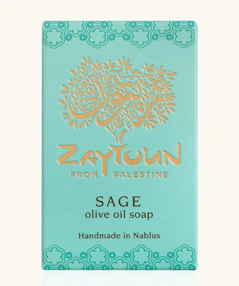 Zaytoun Pure Olive Oil Soap - Sage 100G 2