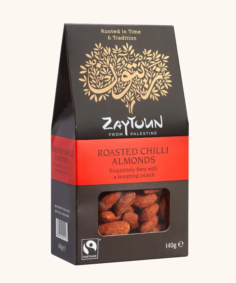 Zaytoun Roasted Chilli Almonds - 140G 1