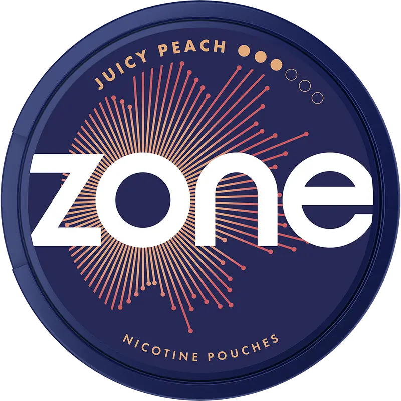 Zone Juicy Peach Nicotine Pouches 10Mg - Pack Of 20 1