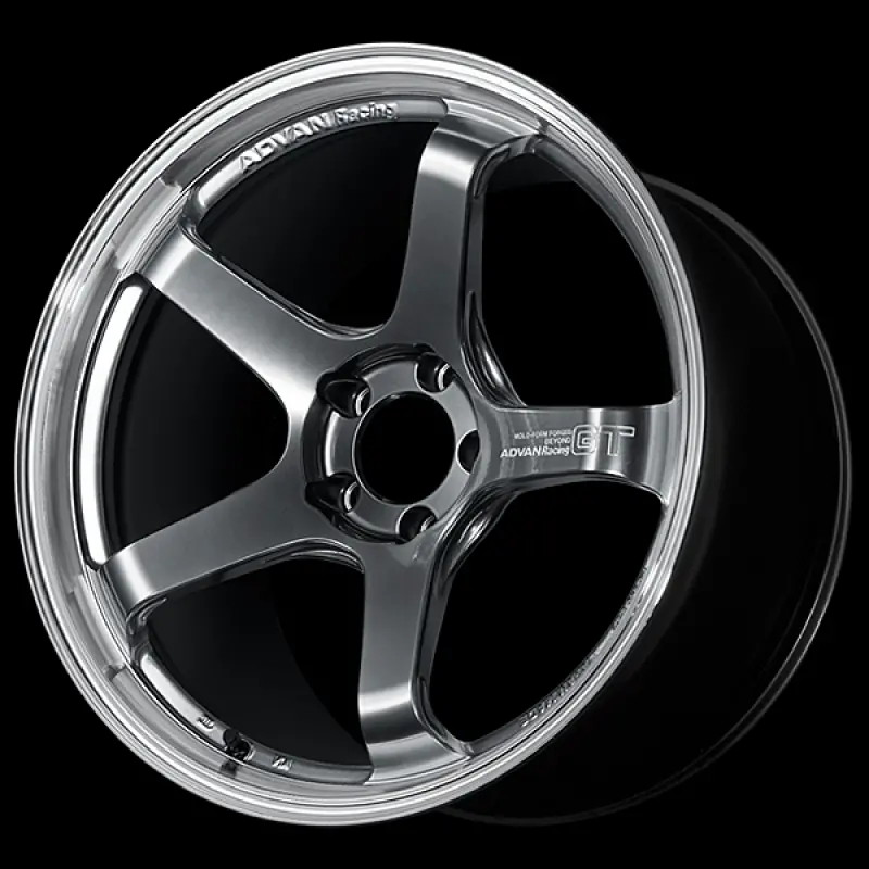 Advan Gt Beyond Forged Alloy Wheel – 19X9", +35Mm Offset, 5X114.3 Bolt Pattern, Hyper Platinum Black Finish 1