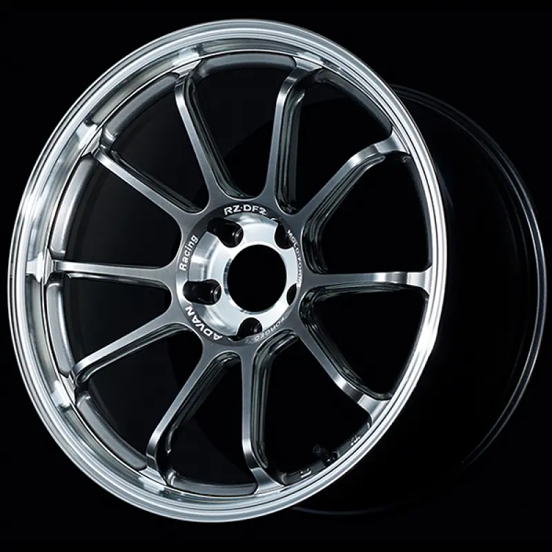 Advan Rz-Df2 19X9.5 Diamond-Cut & Hyper Platinum Black Wheel – 5X114.3, +38Mm Offset, 73Mm Cb 1