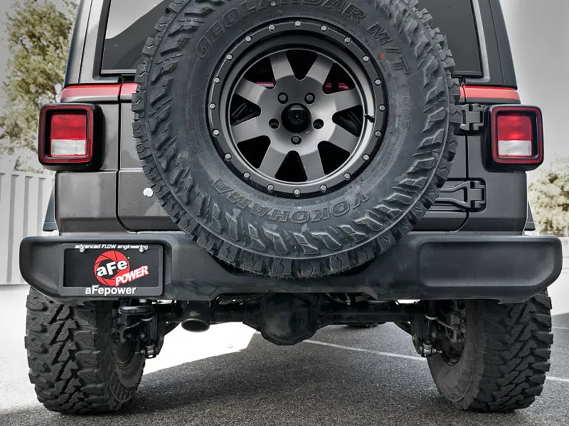 Afe Mach Force Xp Cat-Back Exhaust For 2018–2021 Jeep Jl Wrangler (3.6L V6, 4-Door) – 2.5In Stainless Steel, Black Tips 2