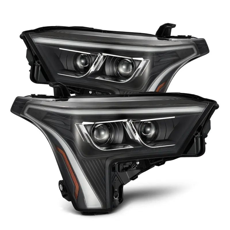 Alpharex Luxx-Series Black Headlights With White Drl For 2022–2023 Toyota Tundra – Requires Part #810029 Or #810030 1