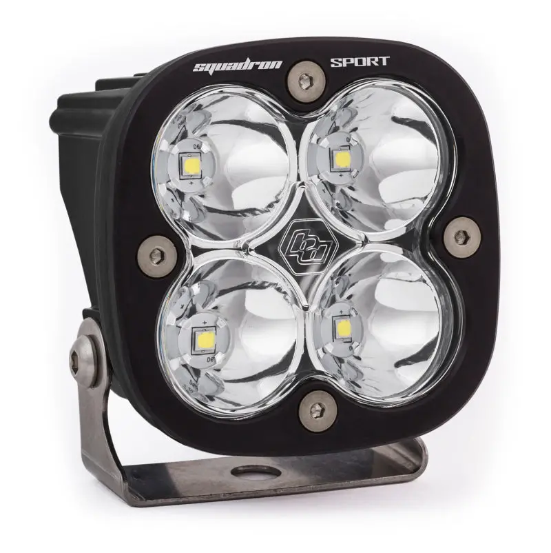 Baja Designs Squadron Sport Led Light Pod – Work/Scene Pattern, Black Housing, Clear Lens 1