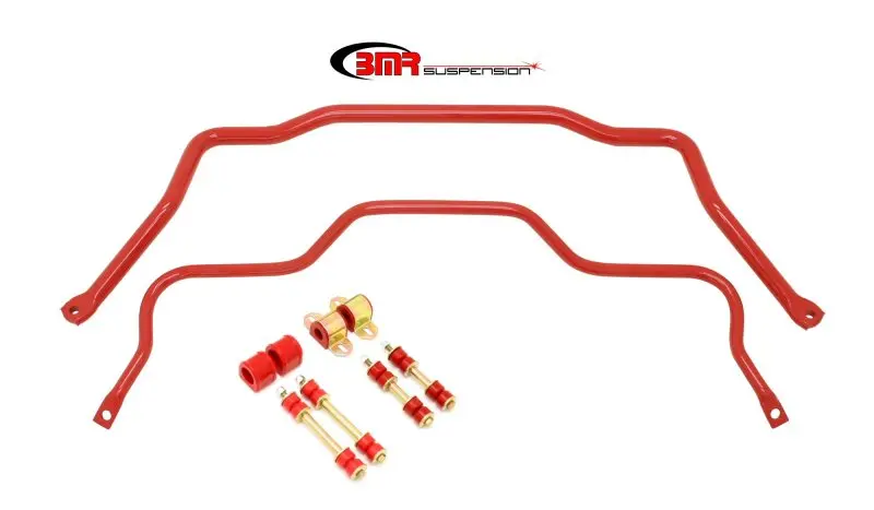 Bmr Sway Bar Kit For 1982–1982 Third-Gen F-Body – Front And Rear With Red Bushings 1