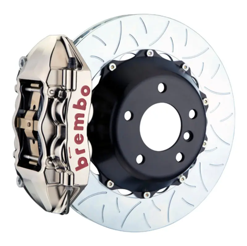 Brembo Gtr Rear Big Brake Kit – 4-Piston Billet Calipers, 380×28 Mm Slotted Two-Piece Rotors For 2003–2008 Mercedes-Benz Sl55 Amg (Excluding Black Series) 1