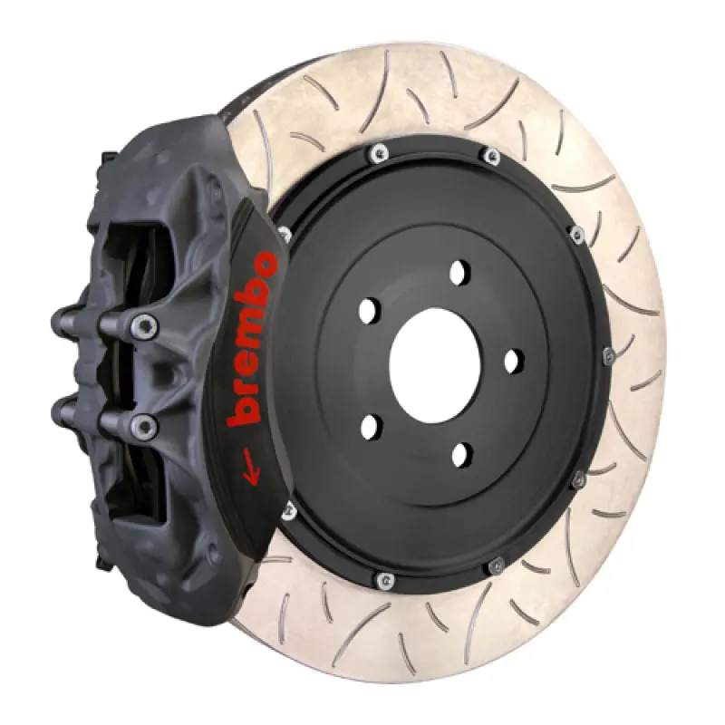 Brembo Pista Front Big Brake Kit For Audi S3 (2015–2020) & 2022+ S3 – 6-Piston Calipers, 380X35Mm Two-Piece Rotors, Black Anodized Calipers 1