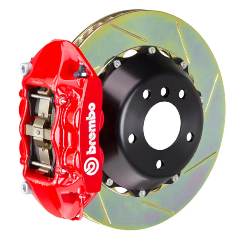 Brembo Rear Gt Big Brake Kit For 2015–2023 Ford Mustang Gt, V6, And Ecoboost – 380X28Mm Slotted Two-Piece Rotors With 4-Piston Calipers 1