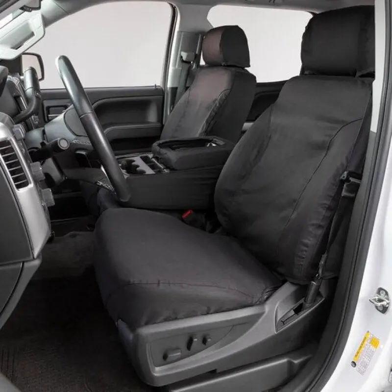 Covercraft Charcoal Polycotton Seatsaver Front Row Covers For 2010–2014 Chevrolet Avalanche 1
