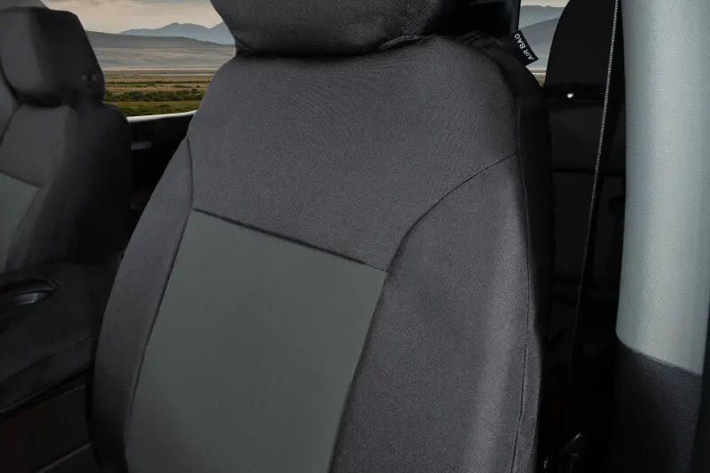 Covercraft Endura Precisionfit Custom Seat Covers For 2017–2024 Nissan Armada Second Row – Black/Charcoal 1