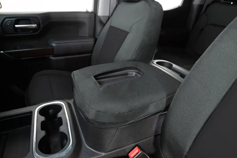 Covercraft Endura Precisionfit Custom Seat Covers For 2017–2024 Nissan Armada Second Row – Black/Charcoal 2