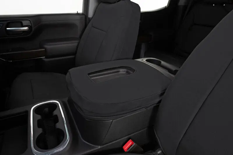Covercraft Endura Precisionfit Front-Row Seat Covers For 2019–2021 Chevrolet Silverado – Black/Black 1