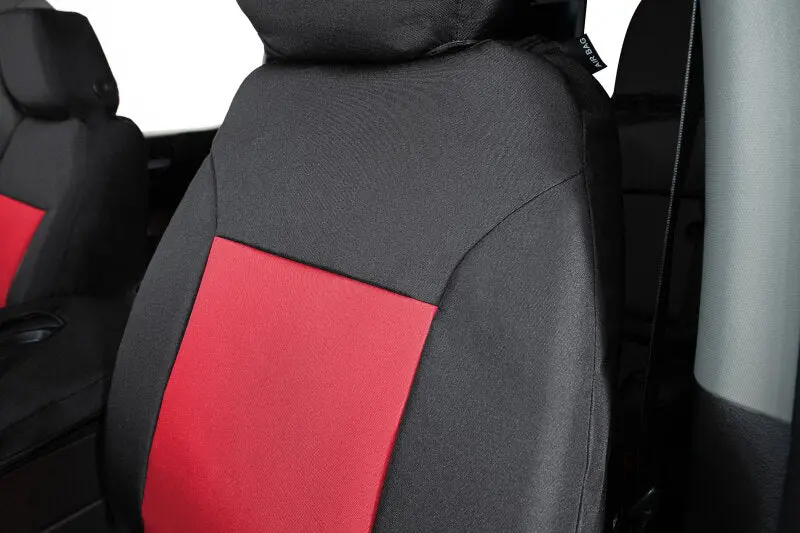 Covercraft Endura Precisionfit Second-Row Seat Covers For 2011–2018 Dodge Ram – Red/Black 2
