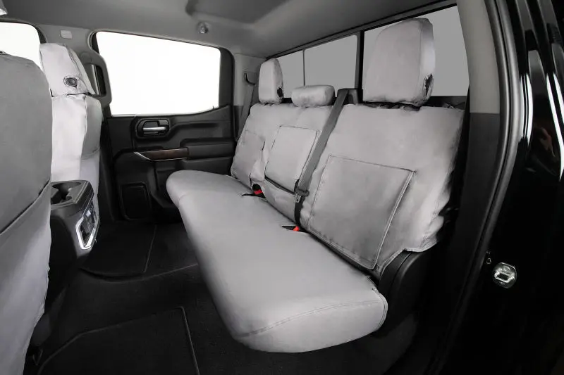 Covercraft Polycotton Seatsaver Covers – Custom Fit For Second Row Of 2018–2024 Jeep Wrangler – Grey 1