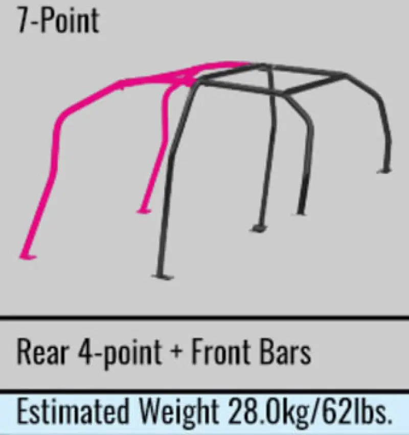 Cusco Gc8 Steel 4 Passenger 7P Roll Cage 40 Safety21 (S/O / No Cancel) 1