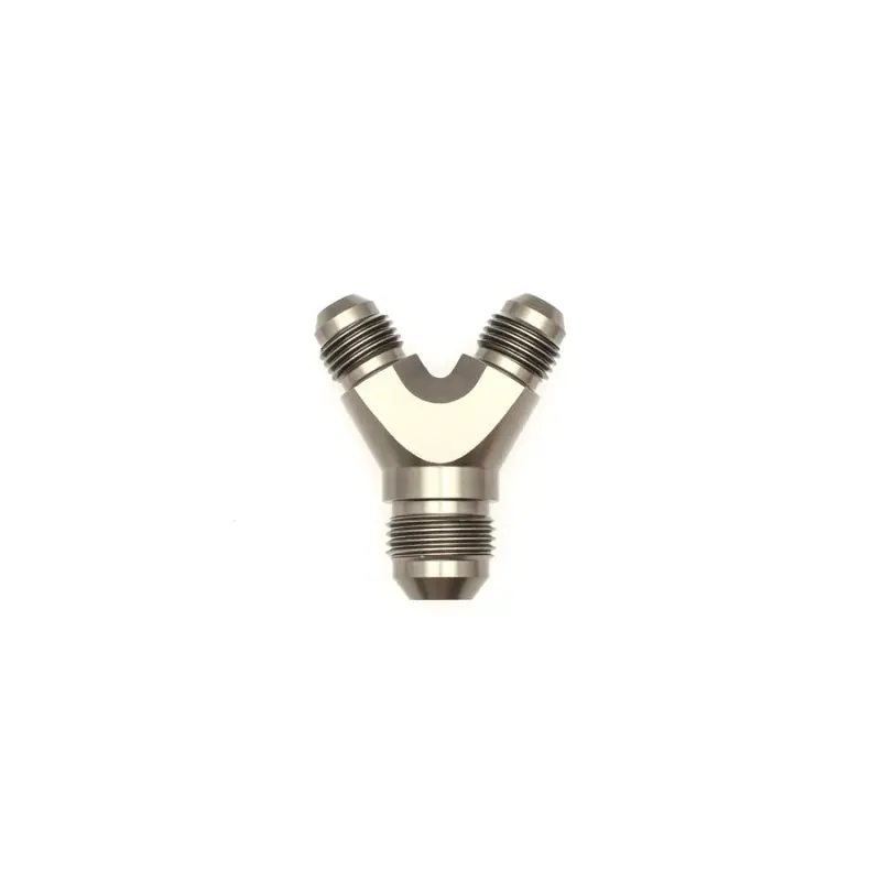 Deatschwerks 6An-To-8An Male Flare Y-Block Fitting With Dual 6An Male Ends 1