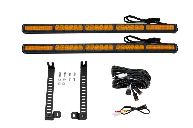 Diode Dynamics Ss30 Dual Stealth Lightbar Kit – Amber Combo For 2014–2019 Toyota 4Runner 1