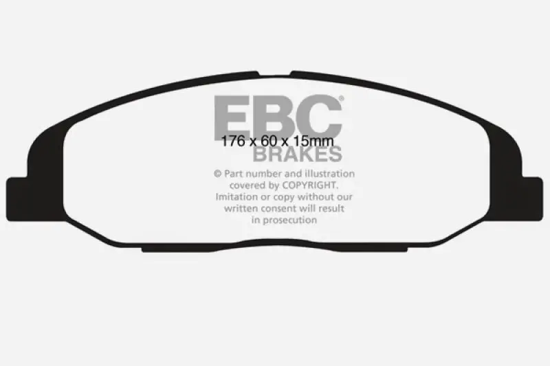 Ebc Greenstuff Front Brake Pads For 2008–2013 Cadillac Cts 3.0L 1