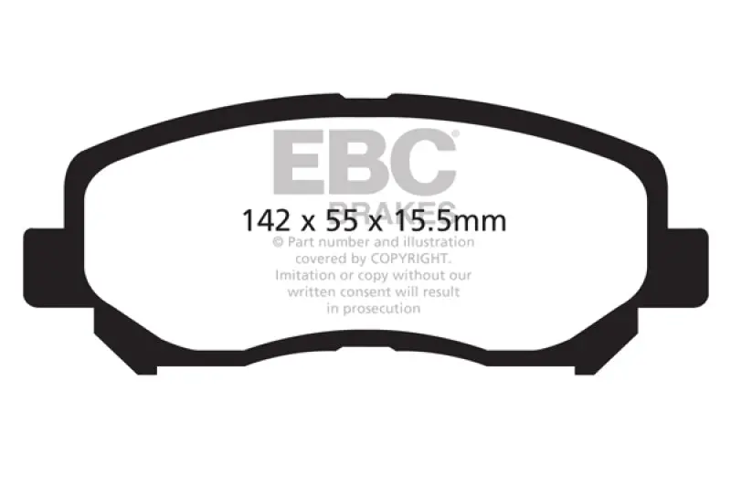 Ebc Greenstuff Front Brake Pads For 2012+ Mazda Cx-5 1