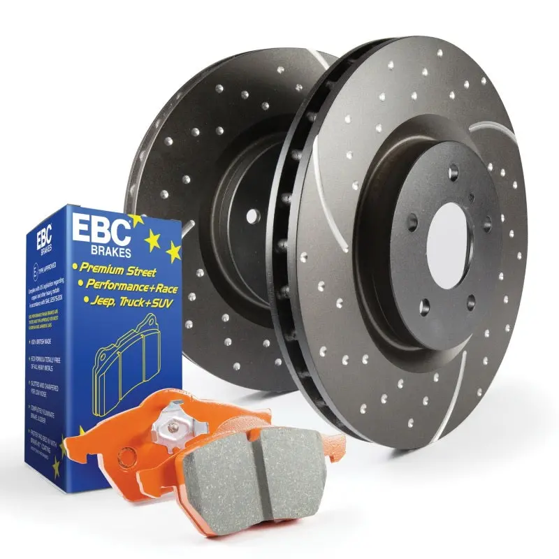 Ebc Orangestuff S8 Brake Kit – Front & Rear Pads And Gd Rotors 1