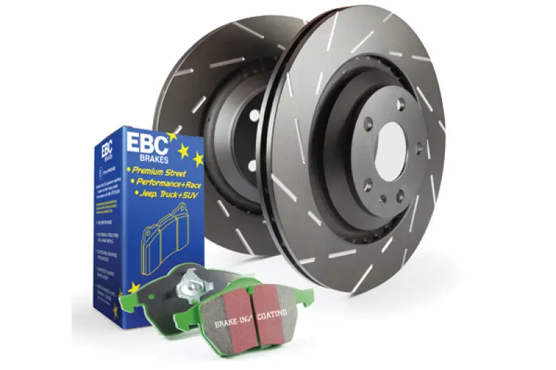 Ebc S2 Brake Kit – Greenstuff Pads + Usr Ultra-Slotted Rotors 1