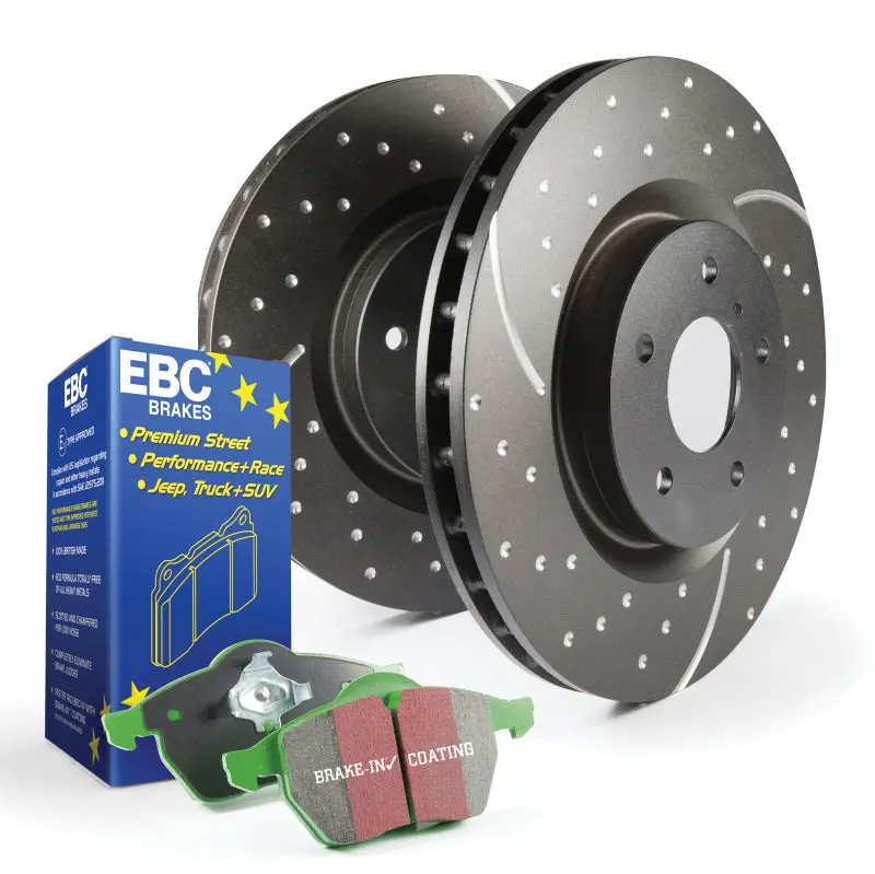 Ebc S3 High-Performance Brake Kit – Greenstuff Pads + Gd Drilled & Slotted Rotors 2