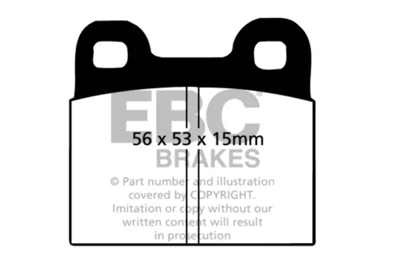Ebc Ultimax2 Front Brake Pads For 1971–1979 Volkswagen Beetle 1300Cc (1.3L) 1