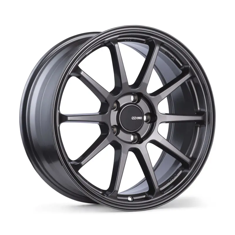 Enkei Px-10 Alloy Wheel – 16X7 Inches, 5X100 Bolt Pattern, 45Mm Offset, 72.6Mm Center Bore, Matte Gunmetal Finish 1